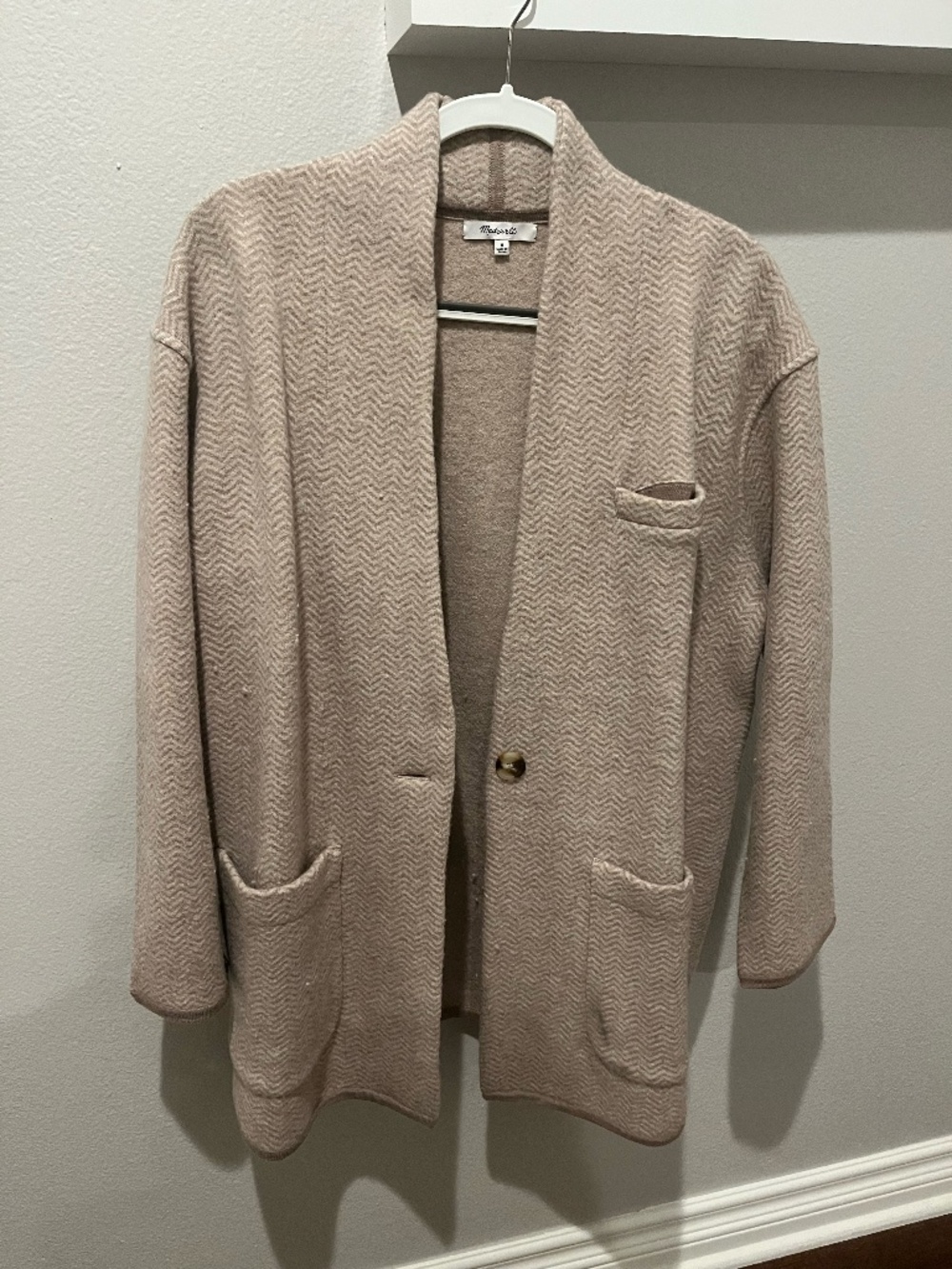 Madewell Tan Wool Coat